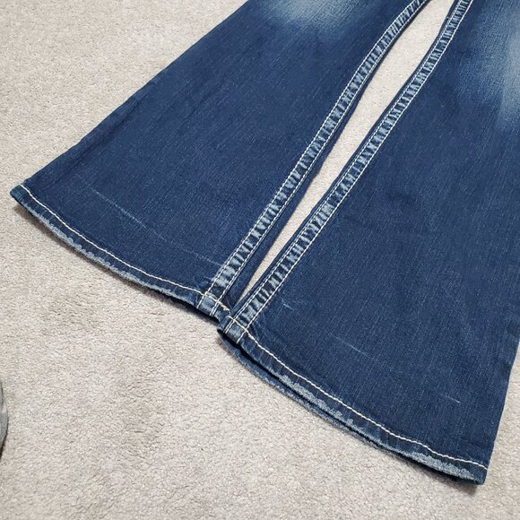 SILVER JEANS Suki Bootcut Jeans Stretch Mid-Rise Indigo Blue Women's 32 X 33" - Picture 14 of 15